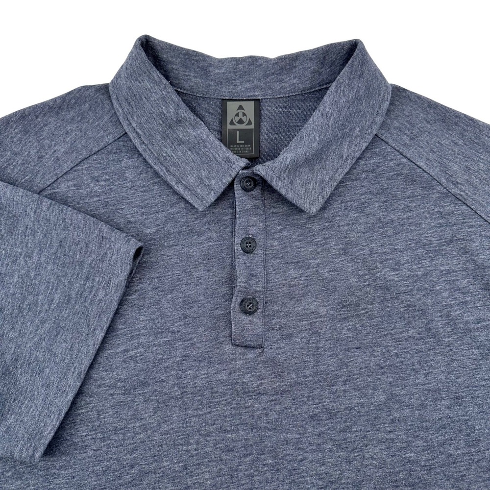 Magpul Ind Corp Mens Large MAG751 Heather Blue Short Sleeve Tactical Polo Shirt - Picture 1 of 13